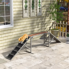 Dog Agility Ramp with Safety Bar