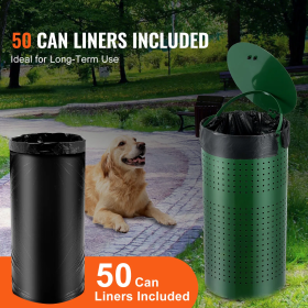 Dog Waste Disposal Systems with 50 Liner Bags