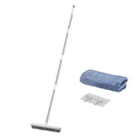 Adjustable Dog Hair Remover Broom with Squeegee