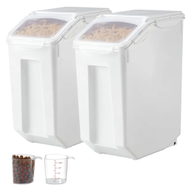 2x 4.5Gallon/20L Dog Food Storage Containers