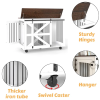 47.2" Mobile Furniture Style Dog Crates with Flip-Top Door