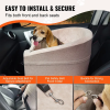 Waterproof Booster Dog Car Seat up to 55lbs
