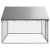 Large Silver Dog Kennel