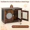 32.5" 2-in-1 Furniture Style Dog Crate and End Table