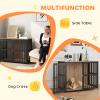 39" Furniture Style Dog Crates - Walnut Brown