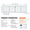 4 Panel Folding Freestanding Dog Gates
