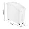 11.4 Gallon/50L Dog Food Storage Containers with Wheels