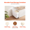 21 Gallon/80L Capacity Dog Food Storage Containers with Wheels
