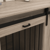 71" Furniture Style Dog Crates with Removable Divider - Walnut