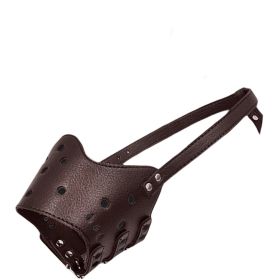 Anti-bite Anti-litter PU Skin Pet Dog Mouth Cover Bark Stopper Dog Mask