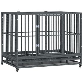 42" Heavy Duty Dog Crates with Wheels