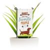 Dogs are My Favorite People Garden Flag & Stand