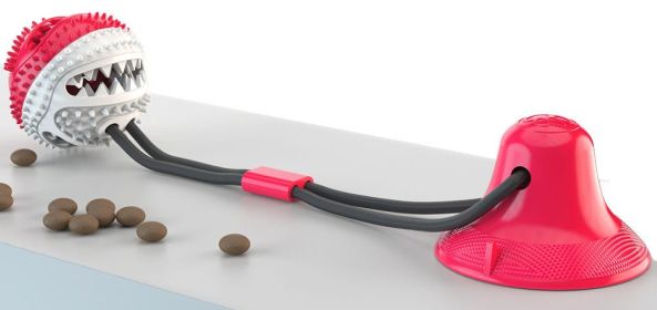 Ball-Shaped Suction Cup Dog Treat Dispenser