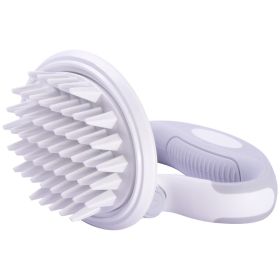 Travel Swivel Silicone Massage Dog Brush