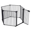 150" 6 Panel Adjustable Freestanding Dog Gates