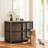 39" Furniture Style Dog Crates - Walnut Brown