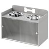Elevated Dog Bowls with Slow Feeder - Grey