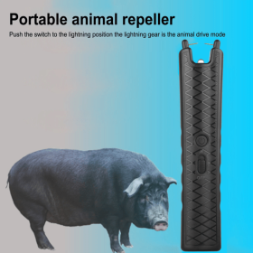 Electric Repeller Handheld Pig and Cattle Repeller Livestock Repeller Usb 23 Cm