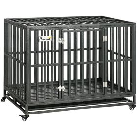 44'' Heavy Duty Dog Crate Mobility Cage