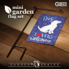 Dog Lovers Welcome Garden Flag & Stand