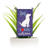 Dog Lovers Welcome Garden Flag & Stand