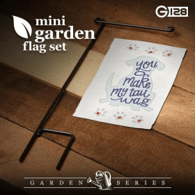You Make My Tail Wag Cute Garden Flag & Stand