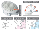 Swivel Travel Silicone Massage Dog Brush