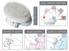 Travel Swivel Soft Pin Dog Brush