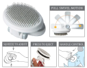 Travel Self-Cleaning Swivel Slicker Dog Brush