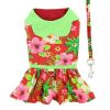 Hawaiian Red Hibiscus Dog Dress (X-Small)