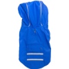 Slicker Rain Gear For Dogs with Striped Lining - Cobalt Blue