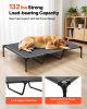 X-Large Portable Elevated Dog Cots for Large Dogs - Gray