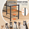 Elevated Dog Bowls with Storage Shelves