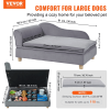 Sofa Dog Beds up to 110lbs - Grey