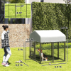 3.9' x 3.9' x 4 Welded Wire Outdoor Dog Kennel