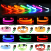 Waterproof Adjustable LED Flat Dog Collar