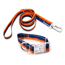 Waterproof Adjustable Reflective Dog Walking Set (Color2: Sunset, Size: Small)