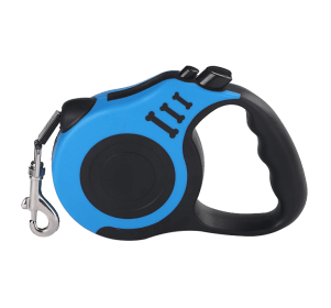 16.5FT Automatic Retractable Dog Leash (Color: Blue)