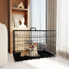Folding Wire Dog Crates with Divider and Double Doors