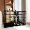 Folding Wire Dog Crates with Divider and Double Doors