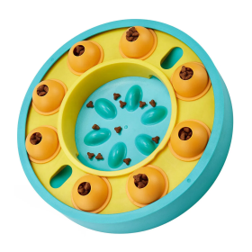 Interactive Slow Feeding Dog Treat Dispensers (Color: Blue)