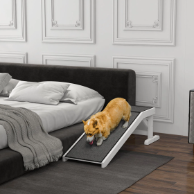 Non-Slip Dog Ramp (Color: White, Size: Small)