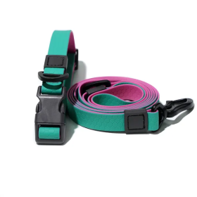 Waterproof Wear-Resistant & Tear-Proof Dog Walking Set (Color2: Green/Purple, Size: Small)