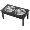 Elevated Dog Bowls with 2 Stainless Steel Pet Bowls