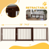 75" x 22" Retracable Freestanding Dog Gates