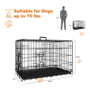Folding Wire Dog Crates with Divider and Double Doors