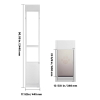 91-96 Inch Adjustable Slider Doggie Door Panel