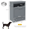 Elevated Dog Bowls with Storage Cabinet