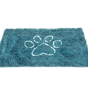 Dog Decor Door Mat (Color: Pacific Blue, Size: Medium)