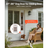 91-96 Inch Adjustable Slider Doggie Door Panel